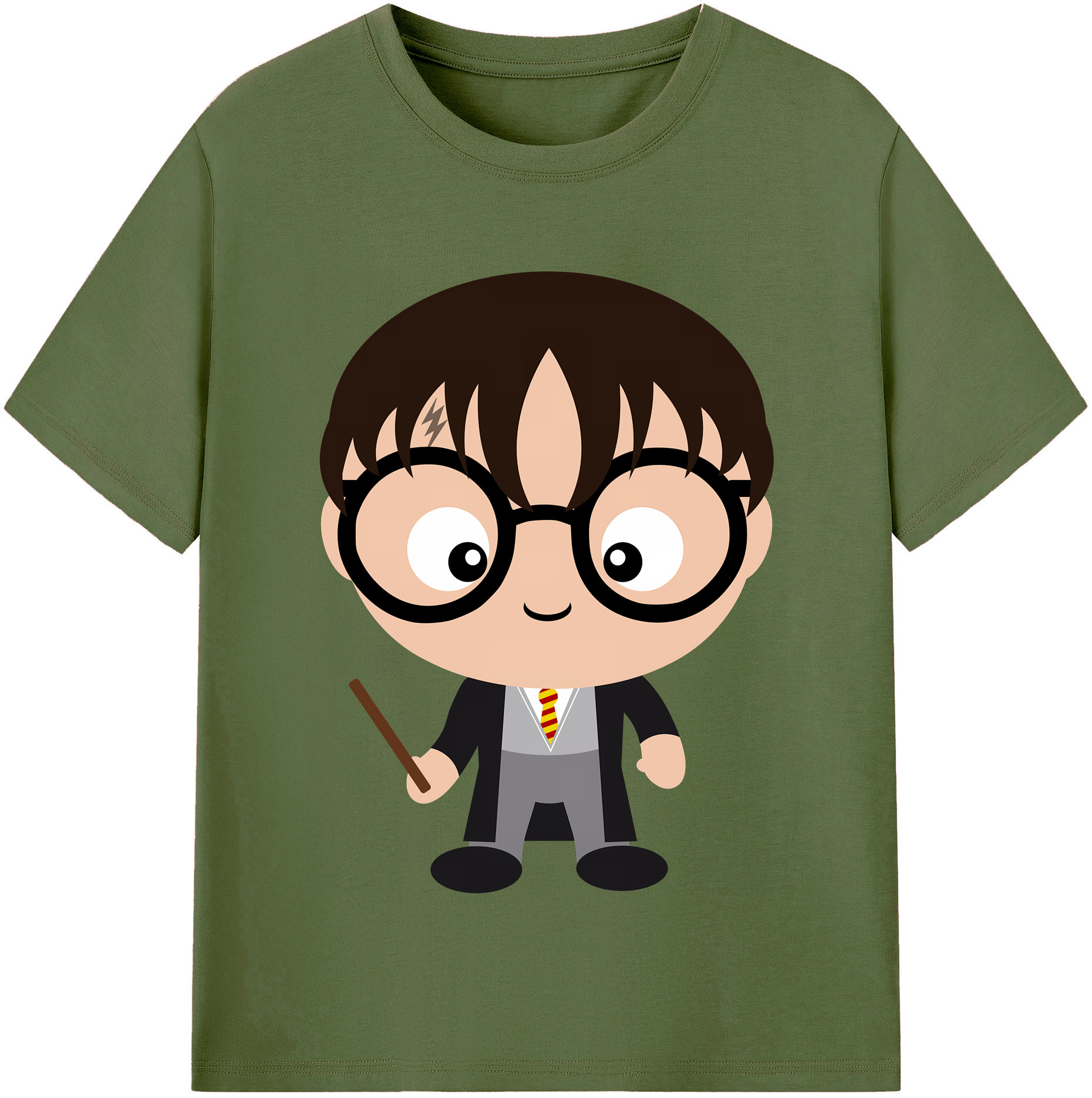 （画像用） Harry Potter ハリー・ポッターシリーズ 綿100％半袖Tシャツ（フロントプリント）